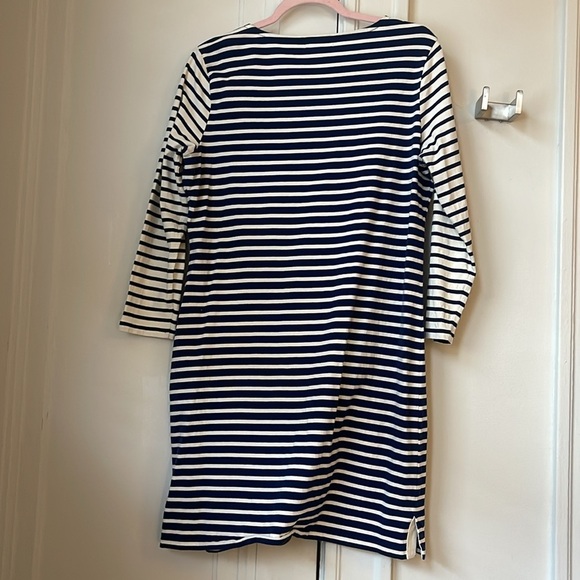 Vineyard Vines Striped Navy Long Sleeve Dress VV M - Picture 4 of 4